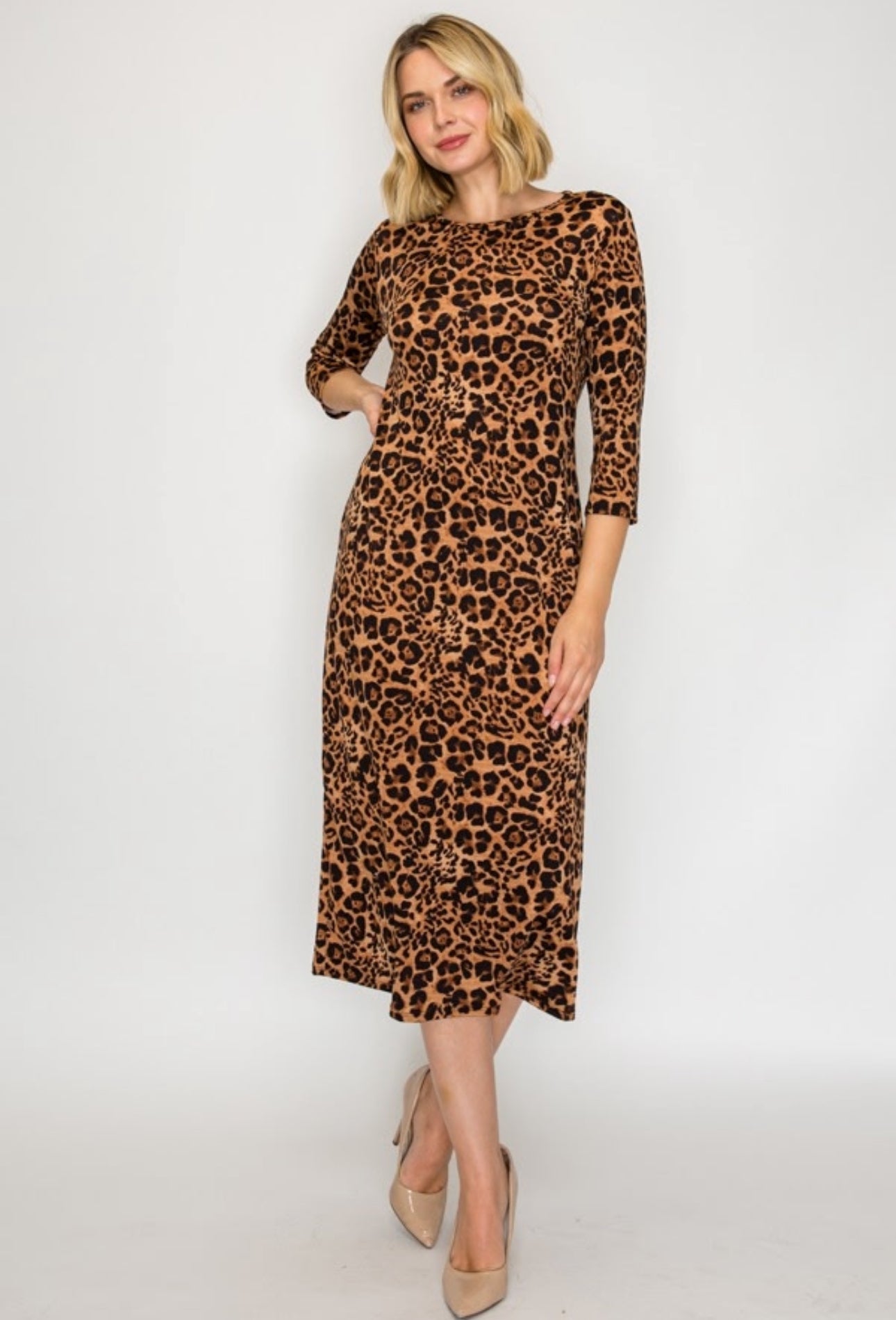 Animal print dress
