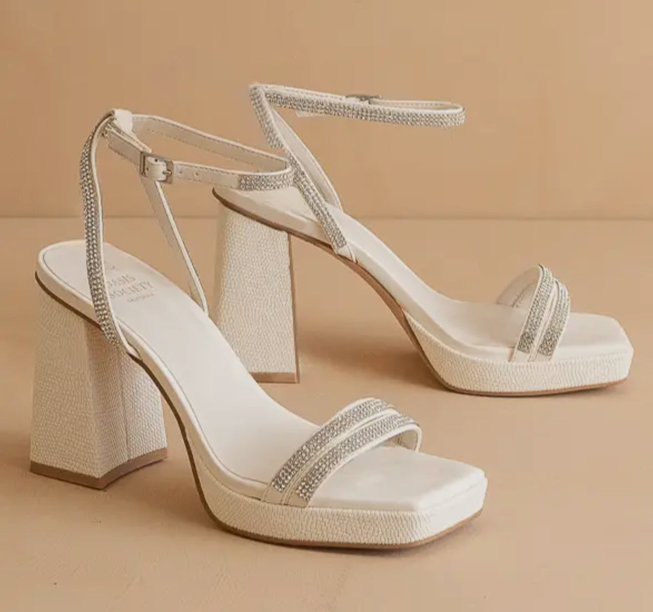 White rhinestone