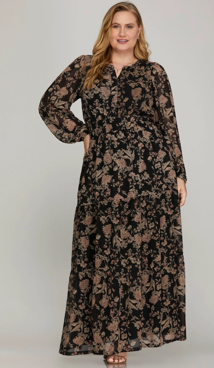 Floral maxi dress