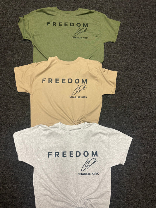 Freedom tan T-shirt