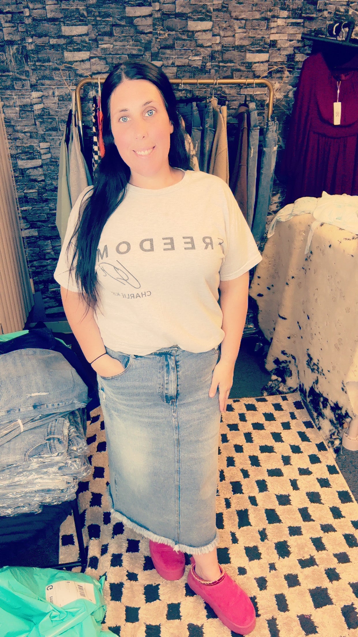 Southern tenn exclusive denim skirt