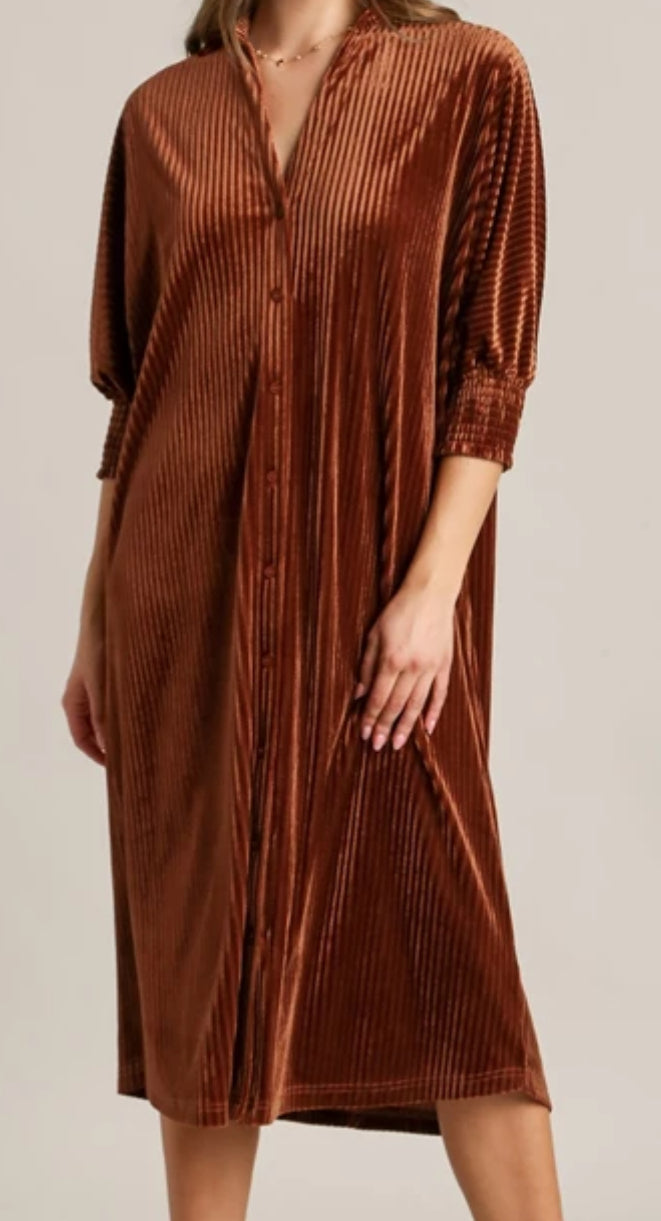 Kimmie dress rust color