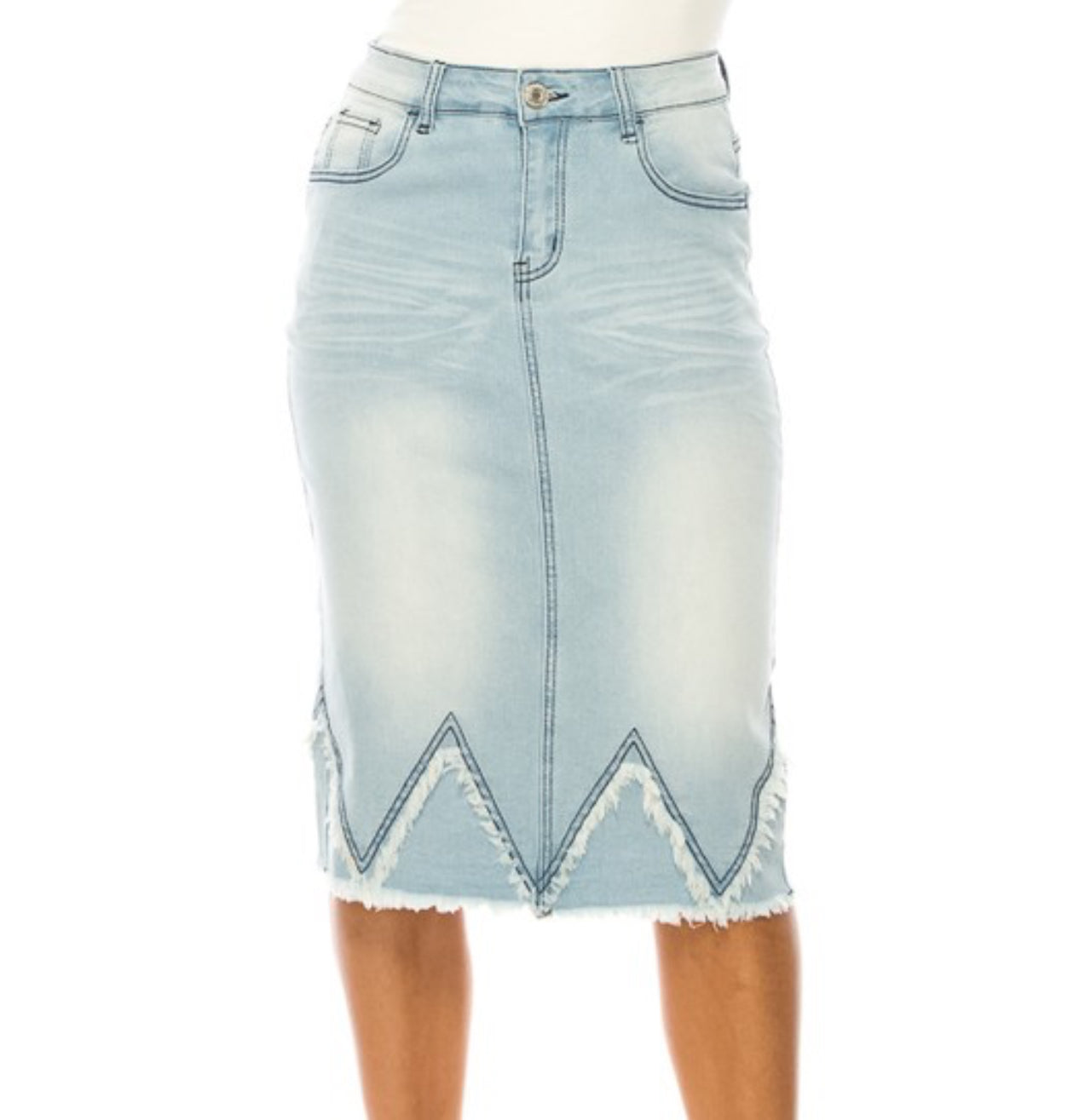 Classy denim skirt