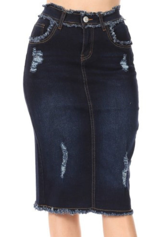 Tracy denim skirt