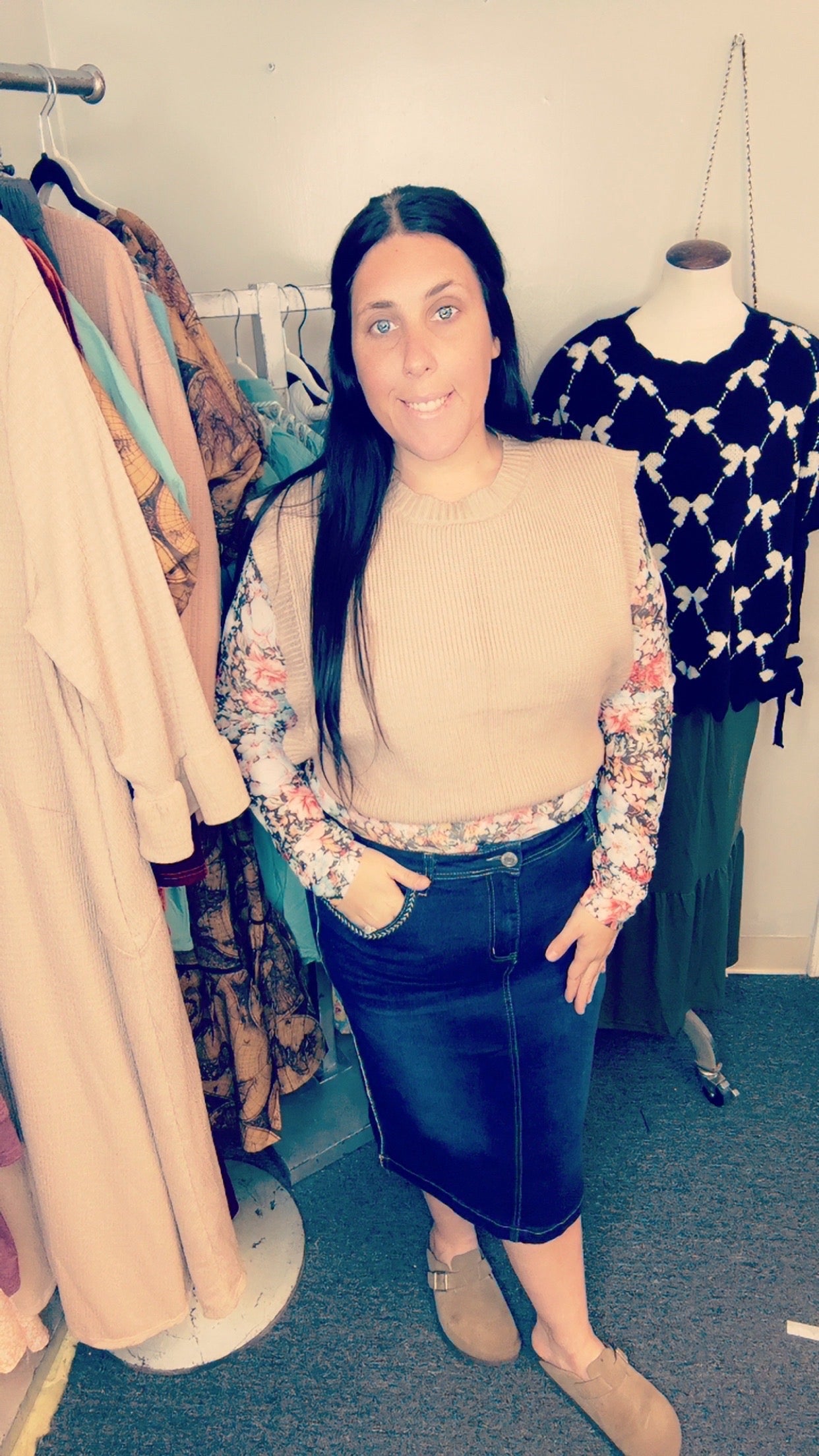 Victoria denim Skirt