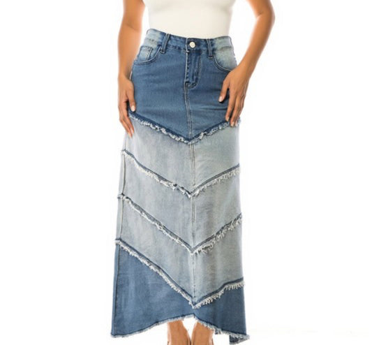 Classic denim skirt
