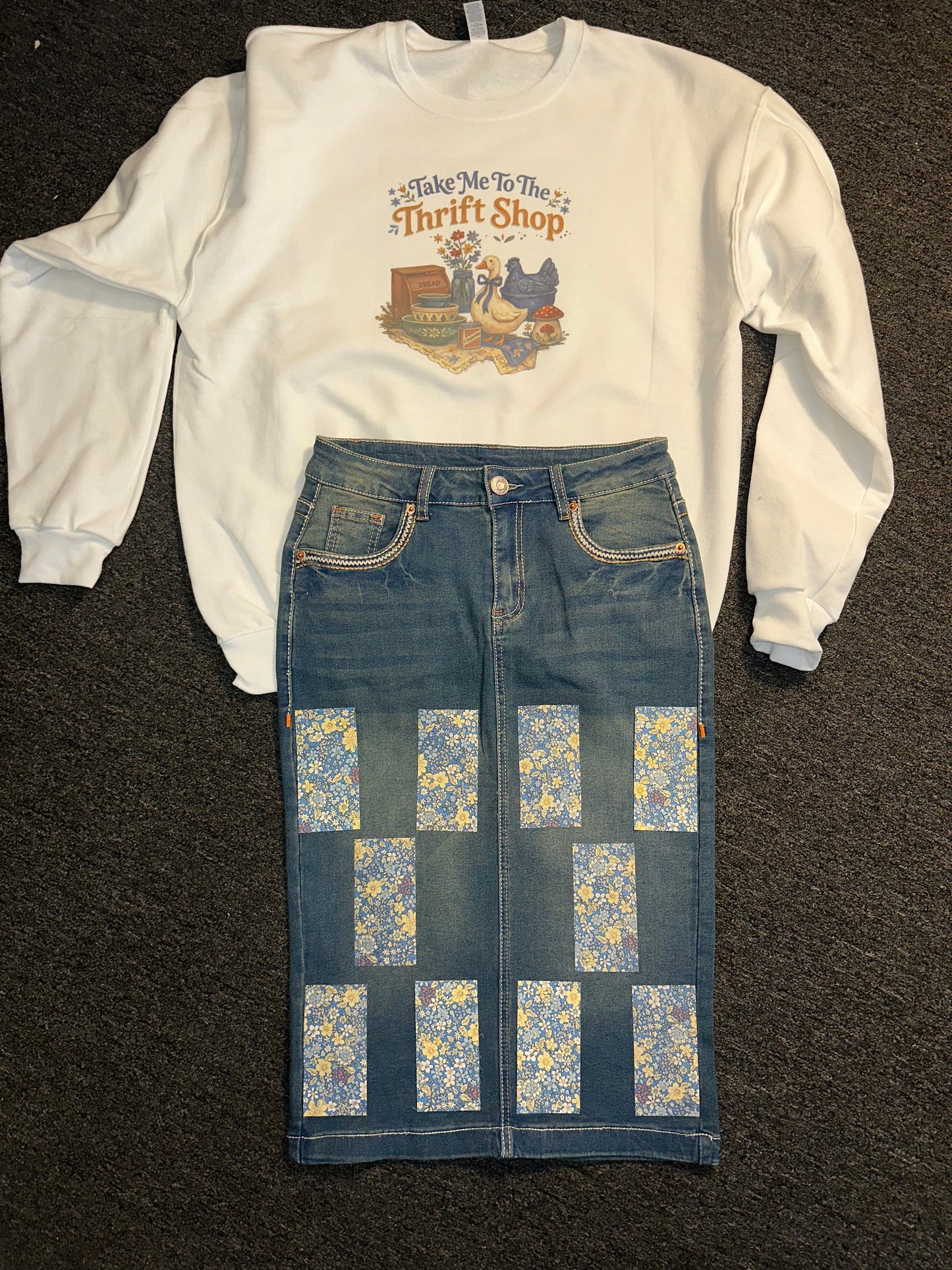 Granny Era Denim skirt