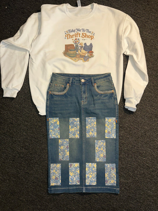 Granny Era Denim skirt