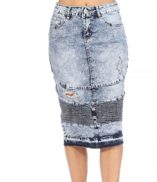 Tiffany denim skirt