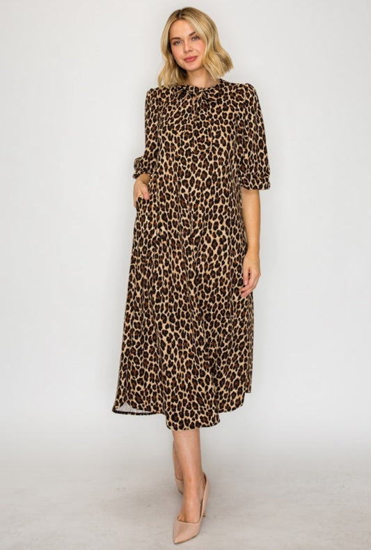 Animal print dress