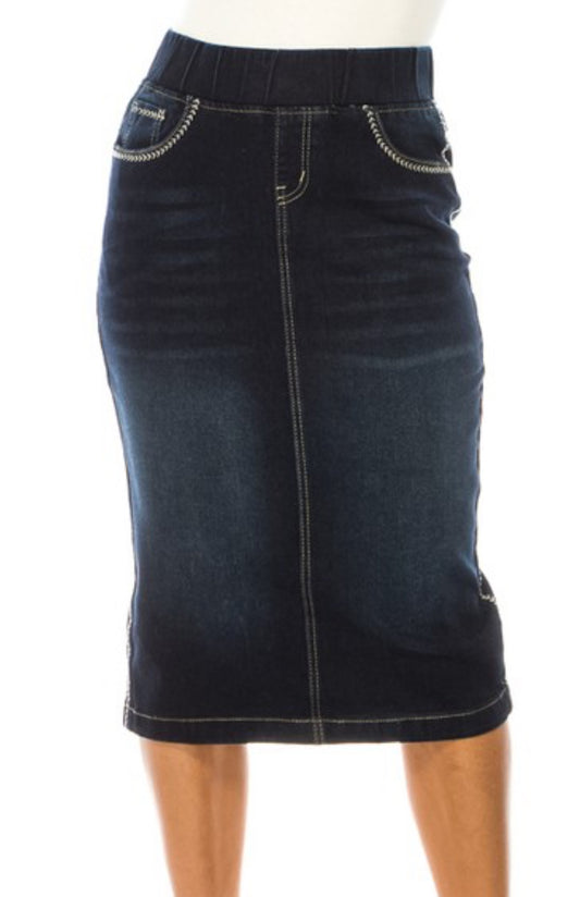 Faith denim skirt
