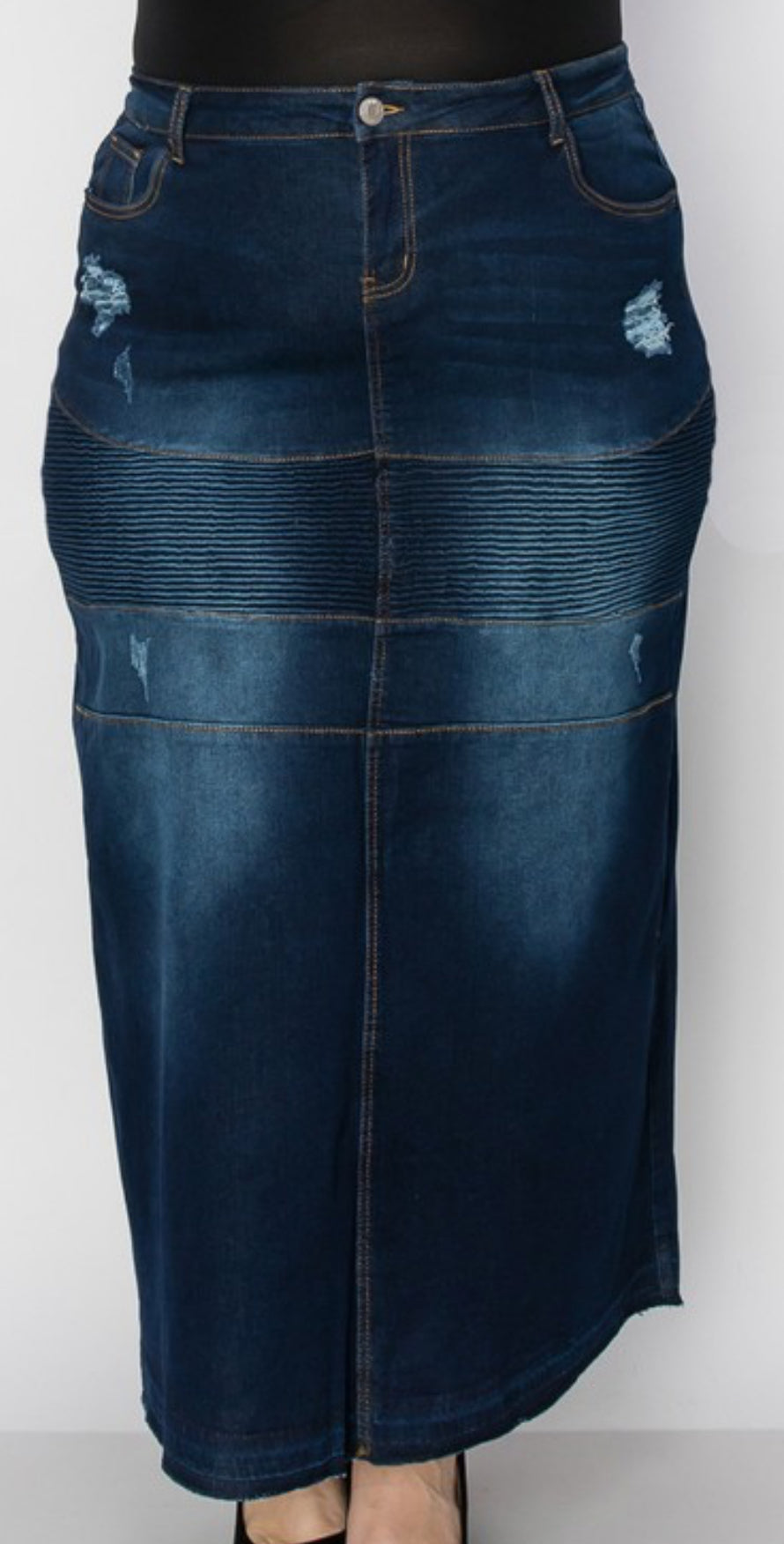 Moto maxi denim