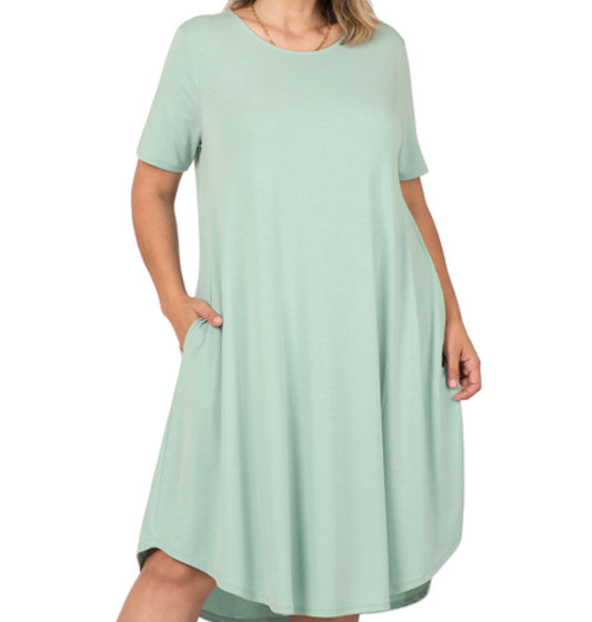 Swing dress with pockets