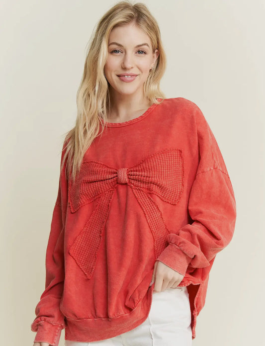 Red bow TOP