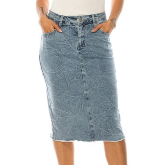 Starlight Denim skirt
