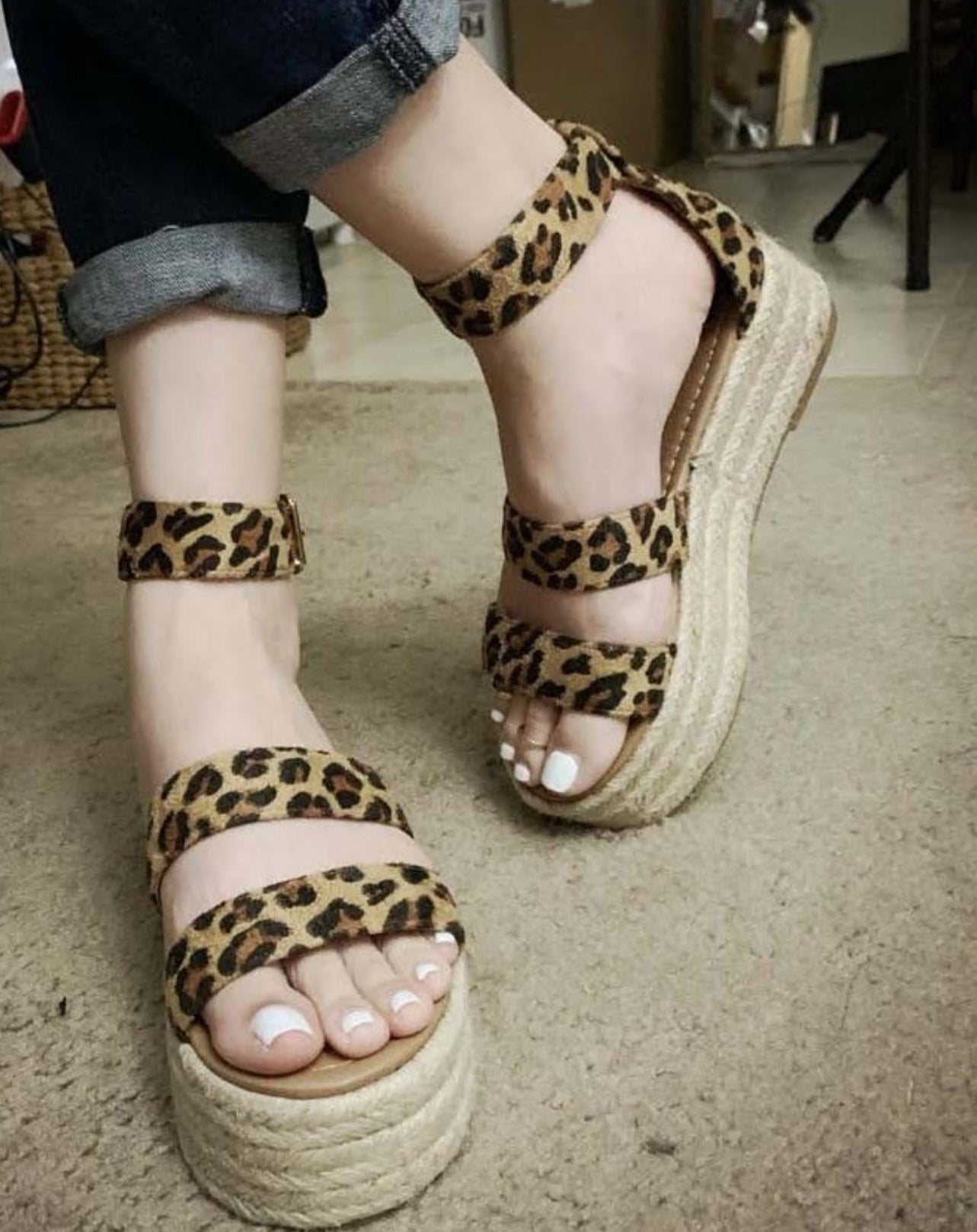 Cheetah print Sandals