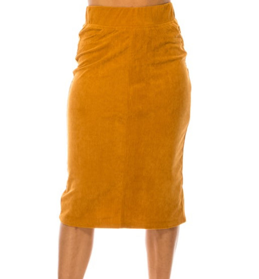 Corduroy skirt