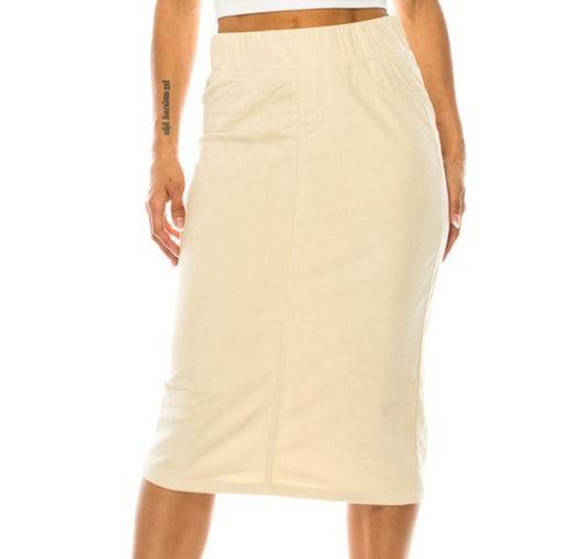 Corduroy skirt
