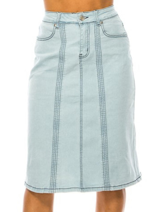 Light wash Denim skirt
