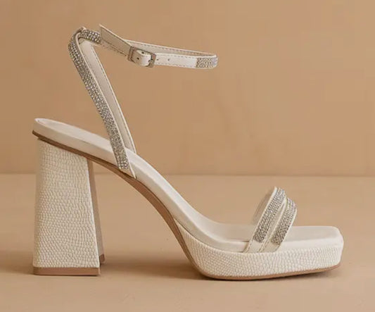 White rhinestone
