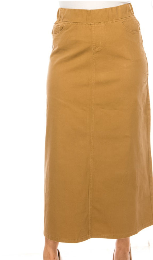 Khaki Maxi  skirt