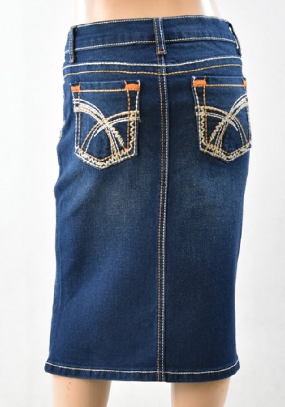 Stacy denim skirt “girls”