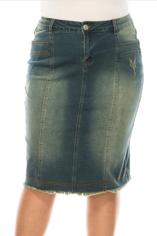 Charity denim skirt