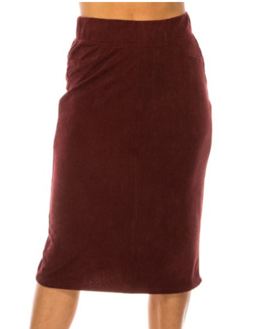 Corduroy skirt
