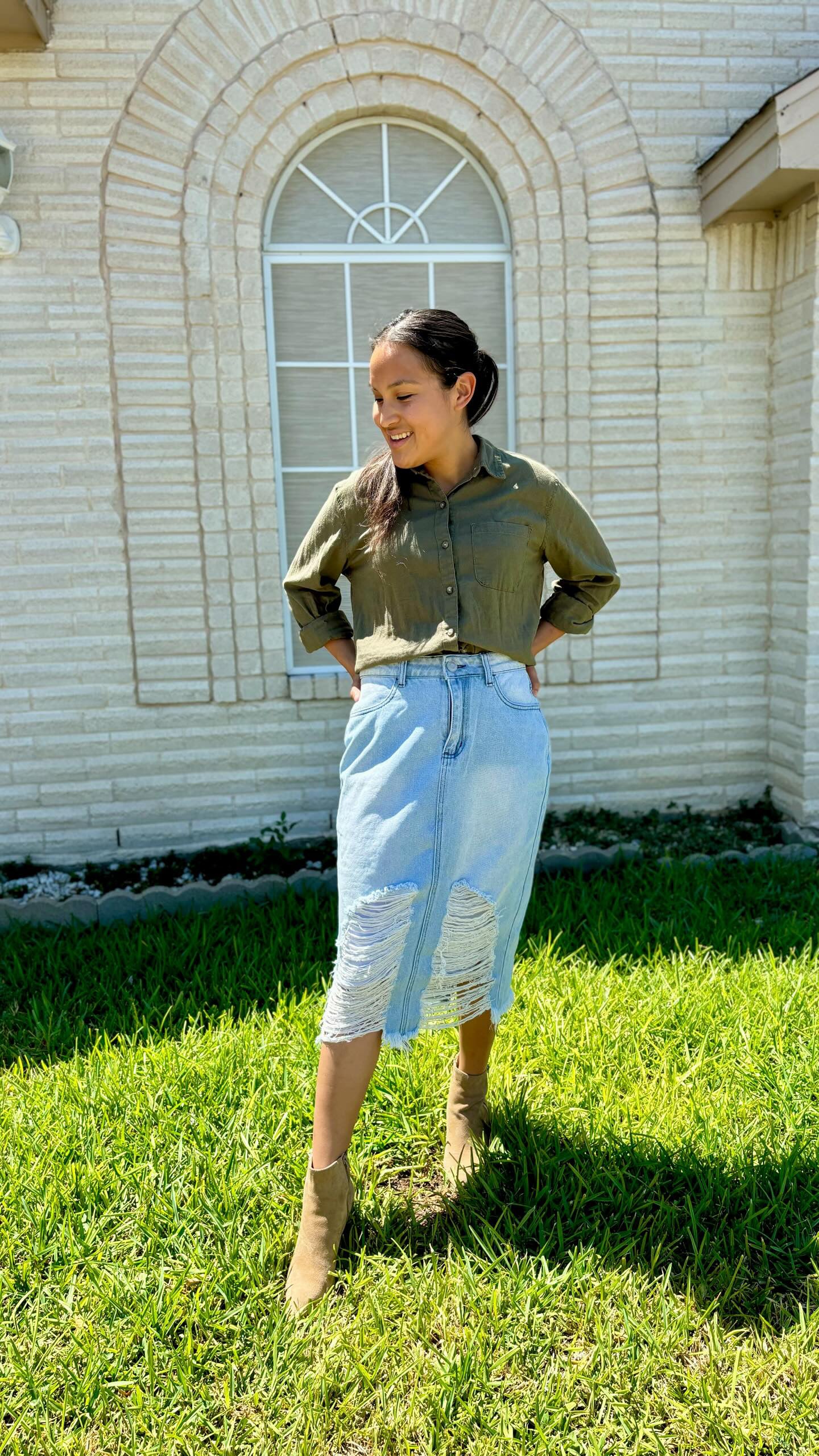 Skyla denim skirt