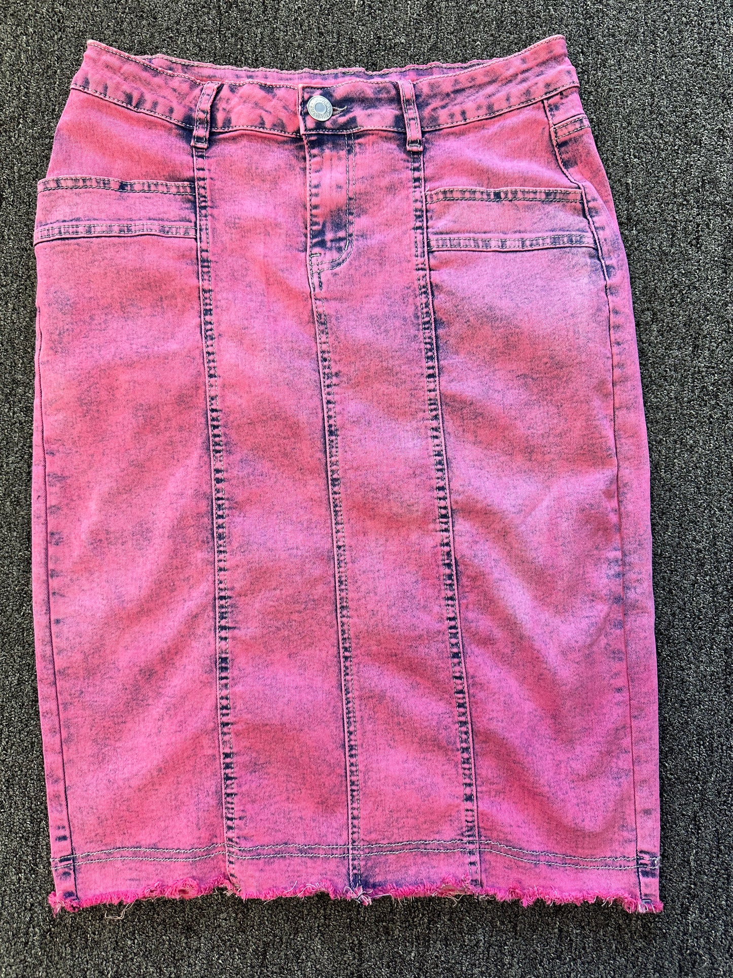 Pink Retro Denim skirt