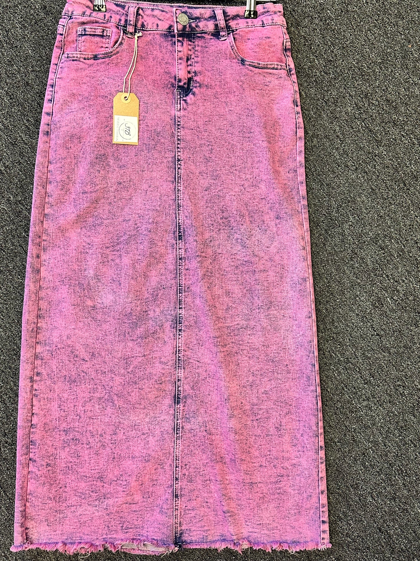 Pink Retro maxi skirt