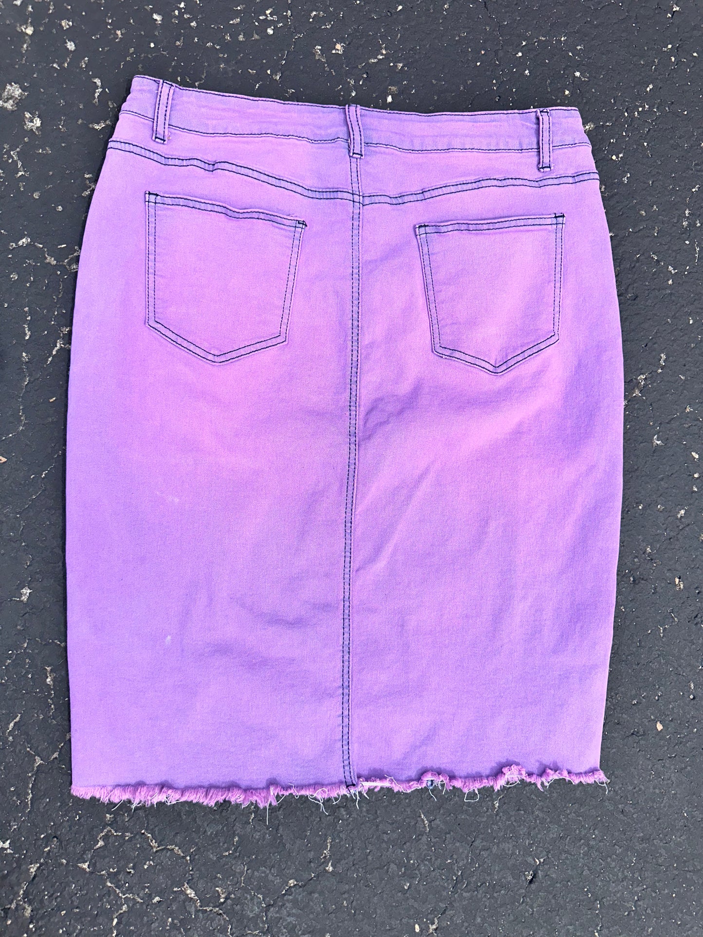 Purple Retro Denim skirt