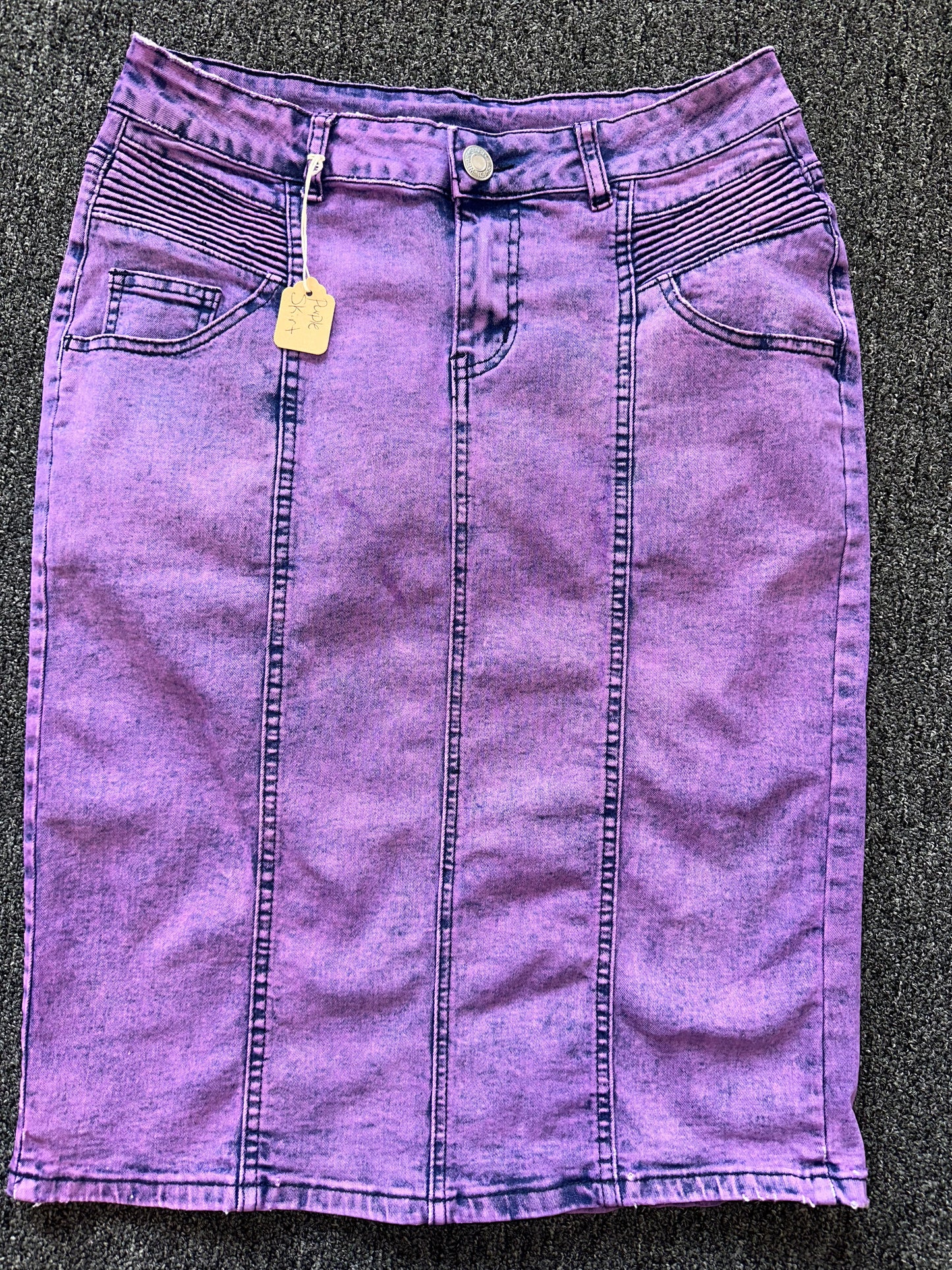 Dark purple retro denim