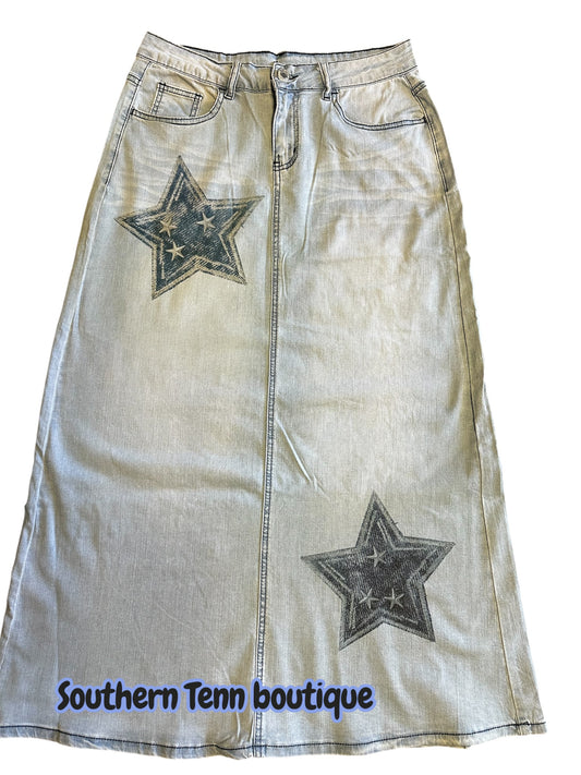 Starlight Blues Denim skirt